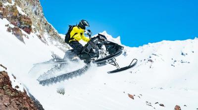 Snowmobile on Mt. Shasta