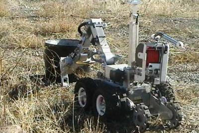 Bomb Squad F6A Robot for rendering IED's safe