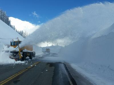 Clearing Snow from Everitt Memorial Highway