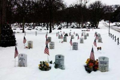 Veterans' section of Evergreen Cemetery in Yreka